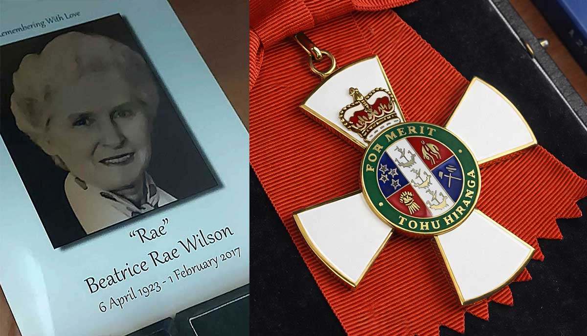 Beatrice Rae Wilson Obituary and medal