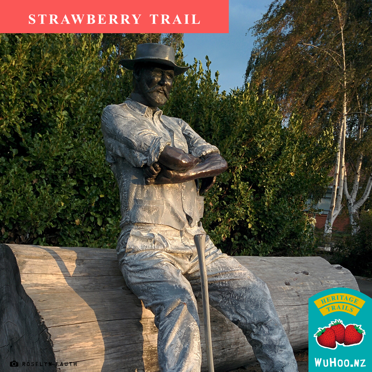 HeritageTrail Strawberry 200 Waimate Memorial WoodCutter