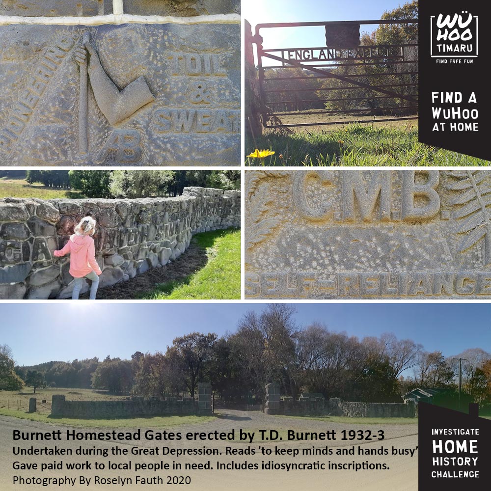 WuHoo InvestigateYourHomeChallenge PioneerHall 0100 BurnettHomesteadGates 1932