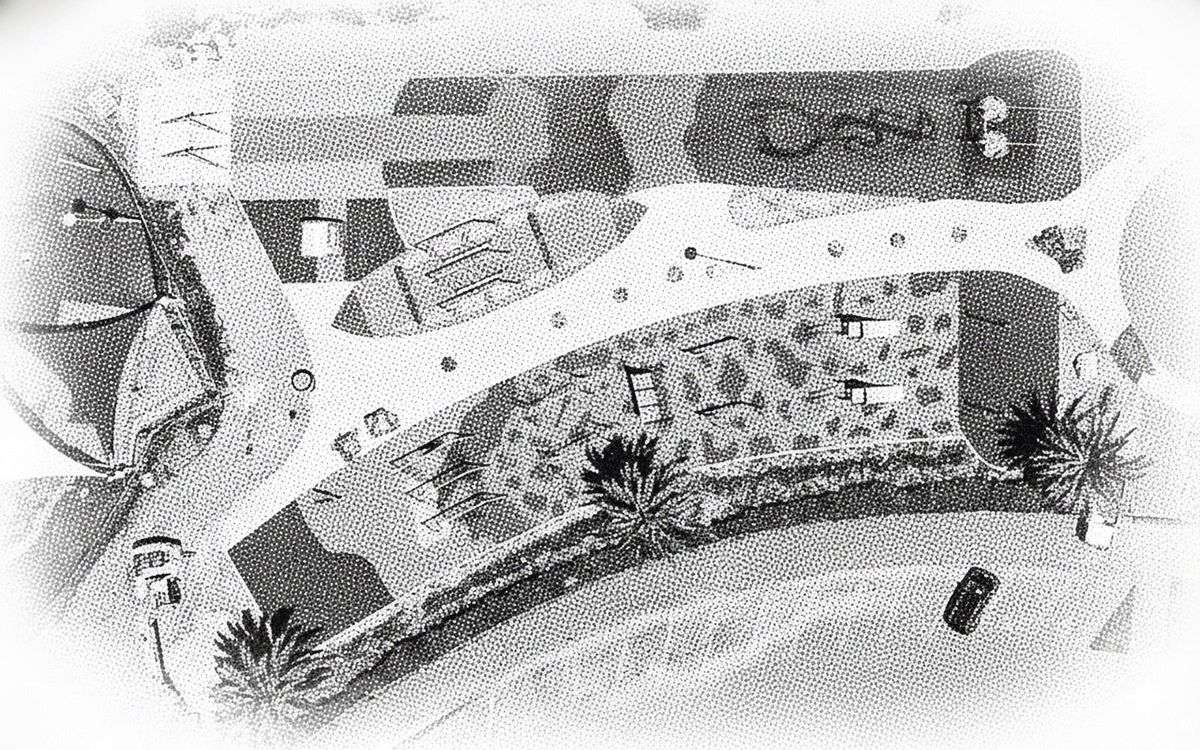 Illustration of CPlay playground themed around sea rescue at Caroline Bay