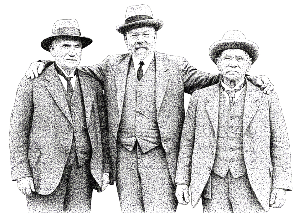 Isaac James Bradley Carl George Vogeler and Philip Bradley South Canterbury Museum 14051932 CN 1457