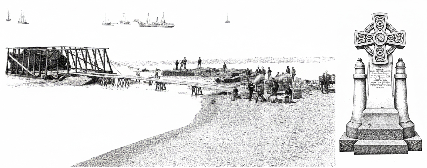 Timaru Experimental Groin and James Balfour Grave in Dunedin South Canterbury Museum 0560 ai