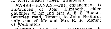 ENGAGEMENTS Otago Daily Times Issue 26986 22 January 1949 Page 1
