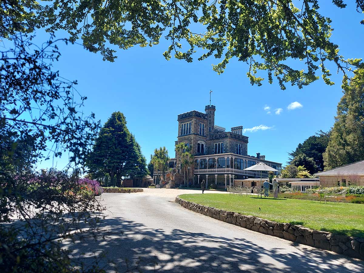 Larnarch Castle Dunedin by Roselyn Fauth the castle view from the drive 20260119 130850