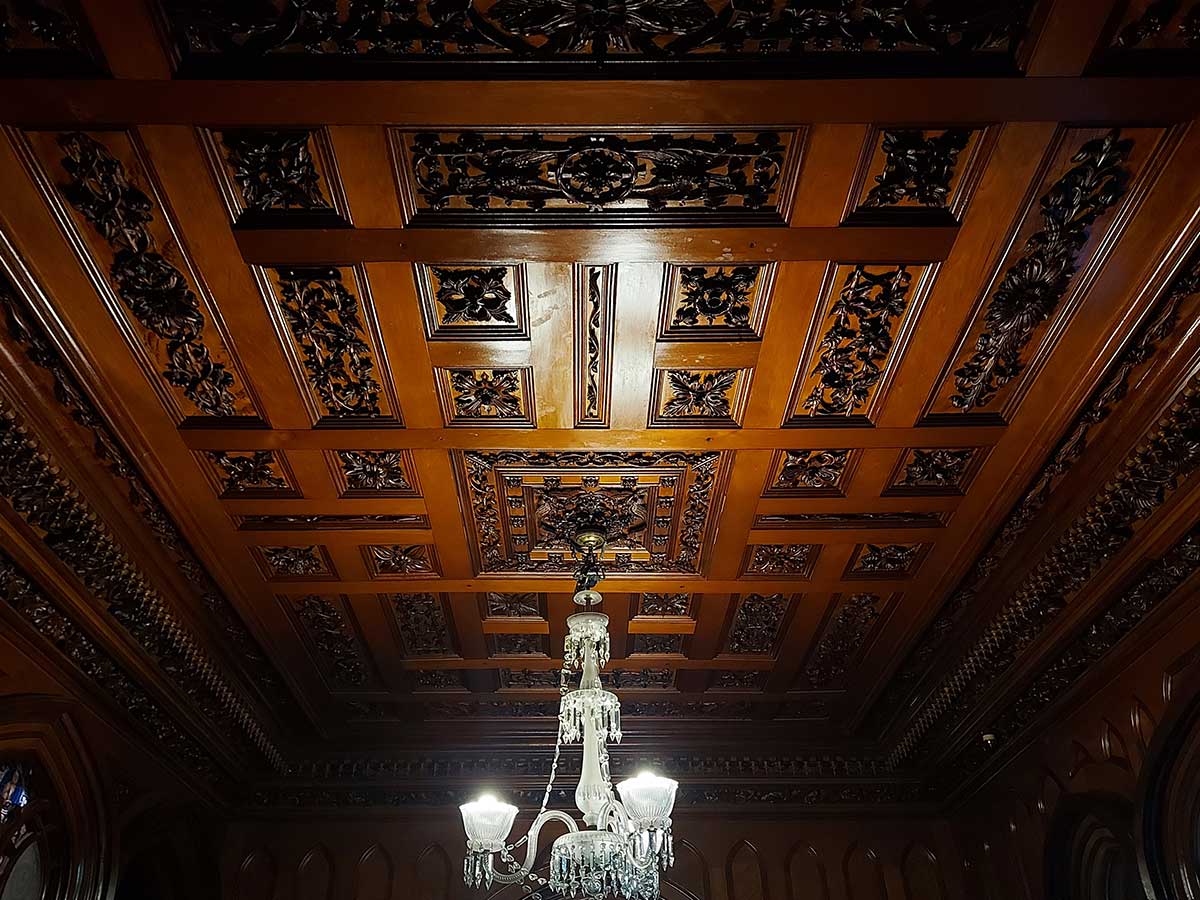Larnarch Castle Dunedin by Roselyn Fauth ceiling detail 20260119 111431