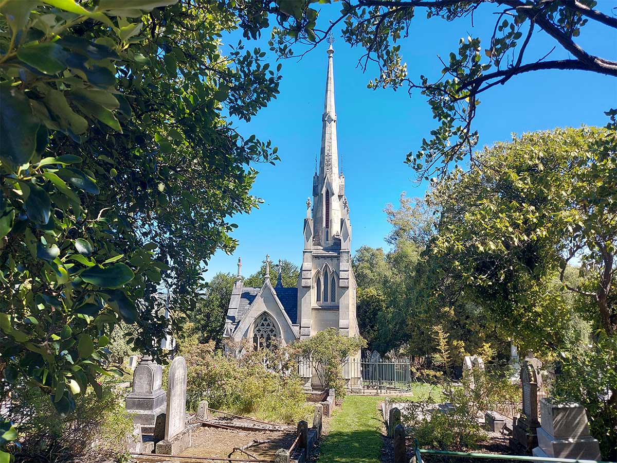 Larnarch Castle Dunedin by Roselyn Fauth cemetry tomb 20260119 155533