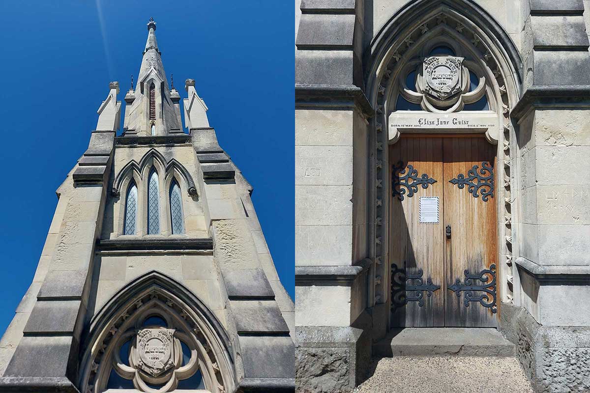 Larnarch Castles family tomb at the northern cemetery Dunedin by Roselyn Fauth 20260119 152726