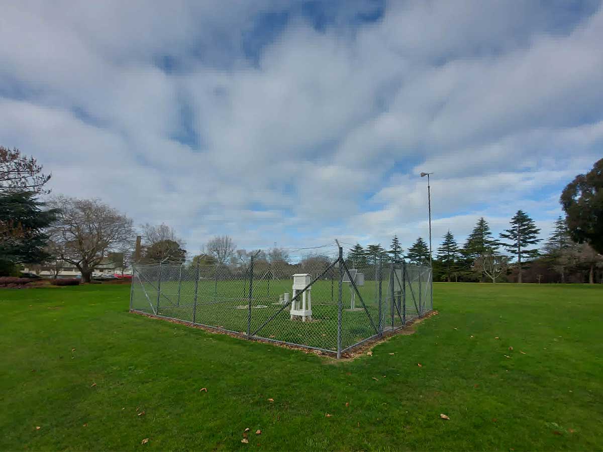 Meteorolgical station Timaru Botanic Gardens 2026 RFauth