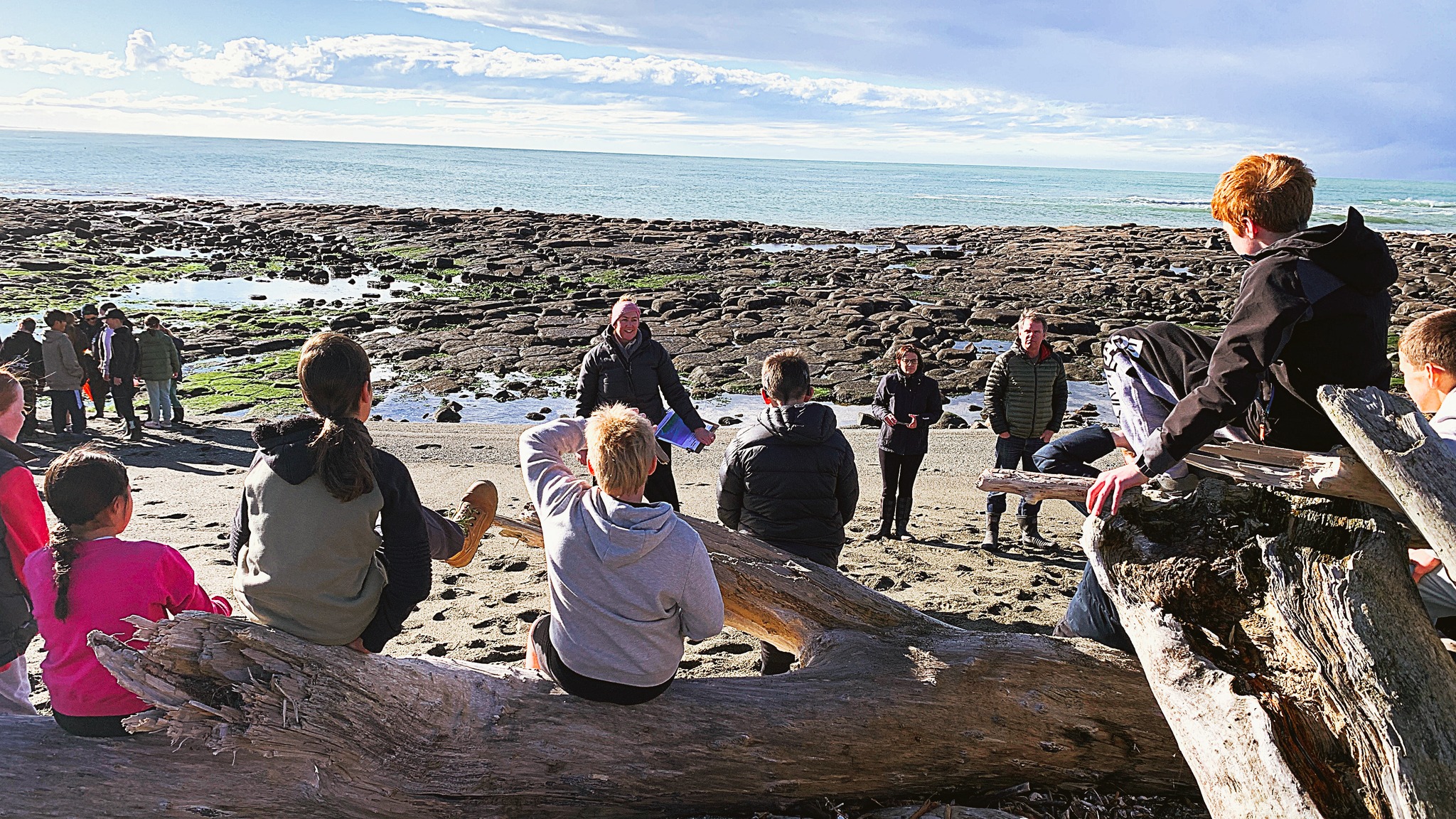 Roselyn Fauth sharing the history of Waitarakao