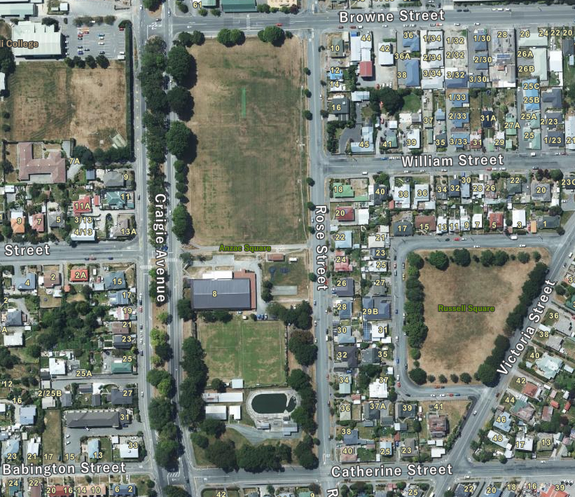 Timaru Anzac Square CanterburyMaps