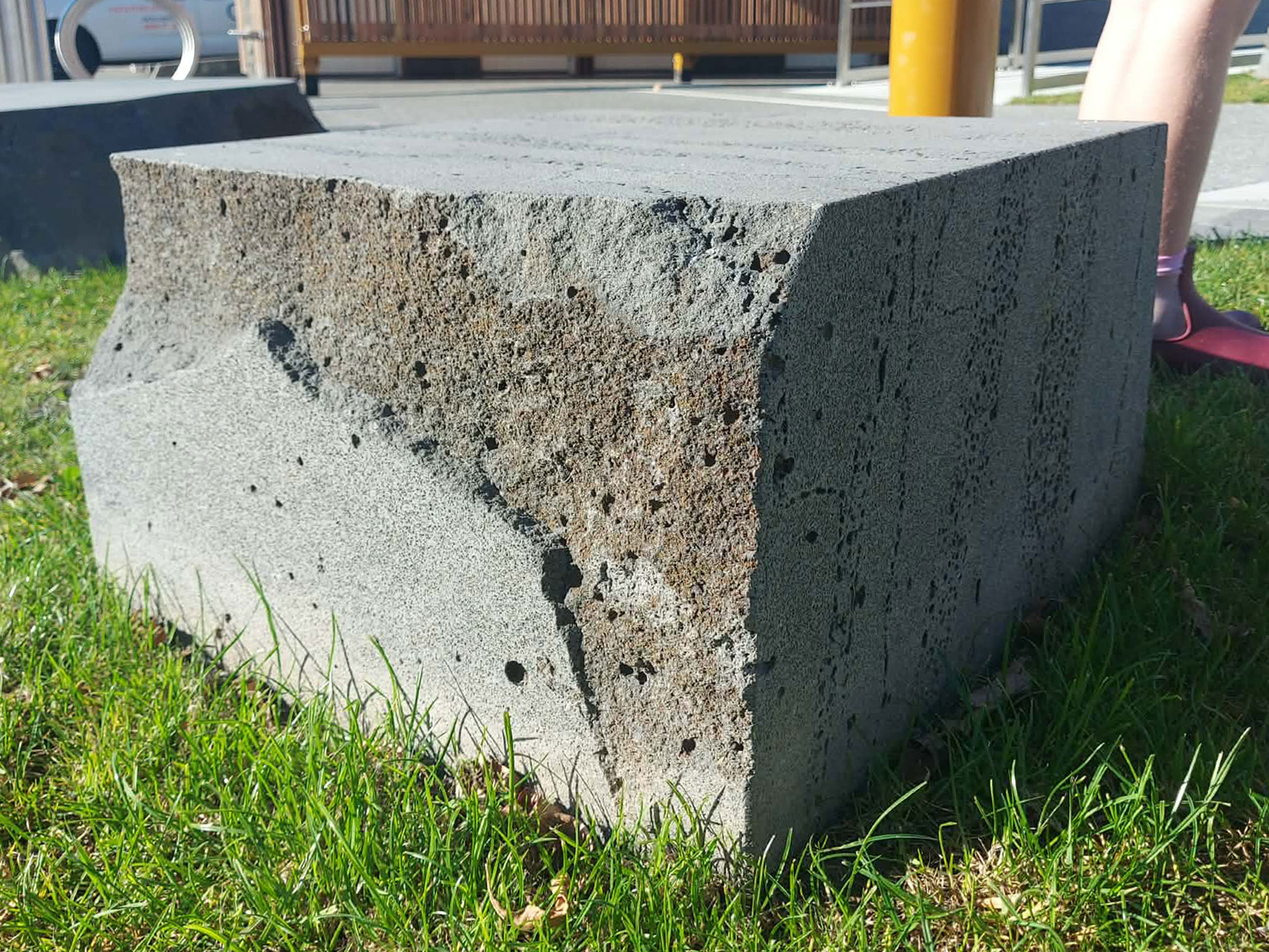 Timaru CBD Bluestone Maori Design by Francine Spencer StrathallanCorner PhotoRoselynFauth2026 Detail Block