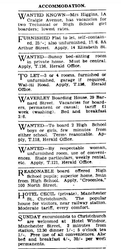 Timaru Herald Volume CXXXVII Issue 19402 30 January 1933 Page 11 vacancies at Croomlea